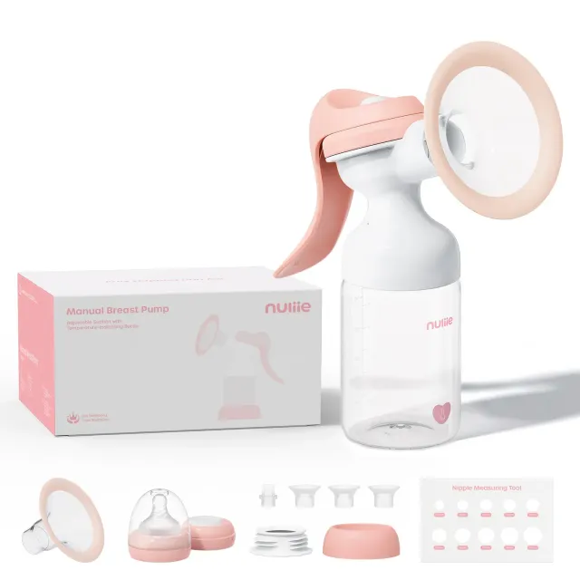 Nuliie 8010 handmatige borstkolf BPA-vrij met fles