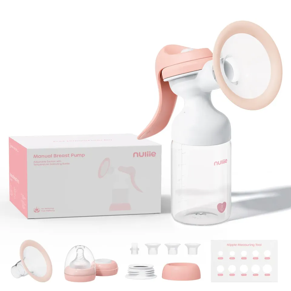 Nuliie 8010 handmatige borstkolf BPA-vrij met fles