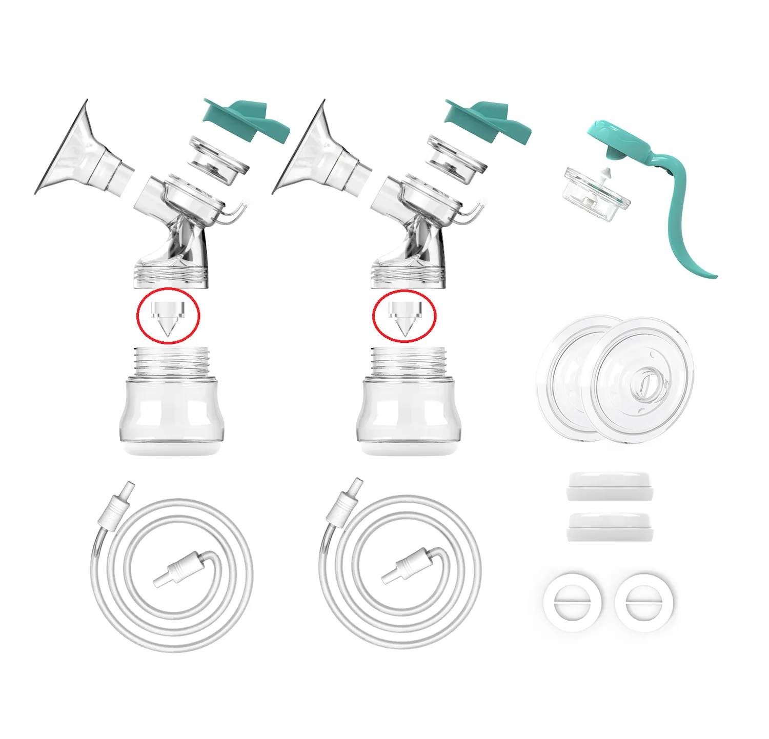 Nutrea DoubleFlow ventiel silicone reserve