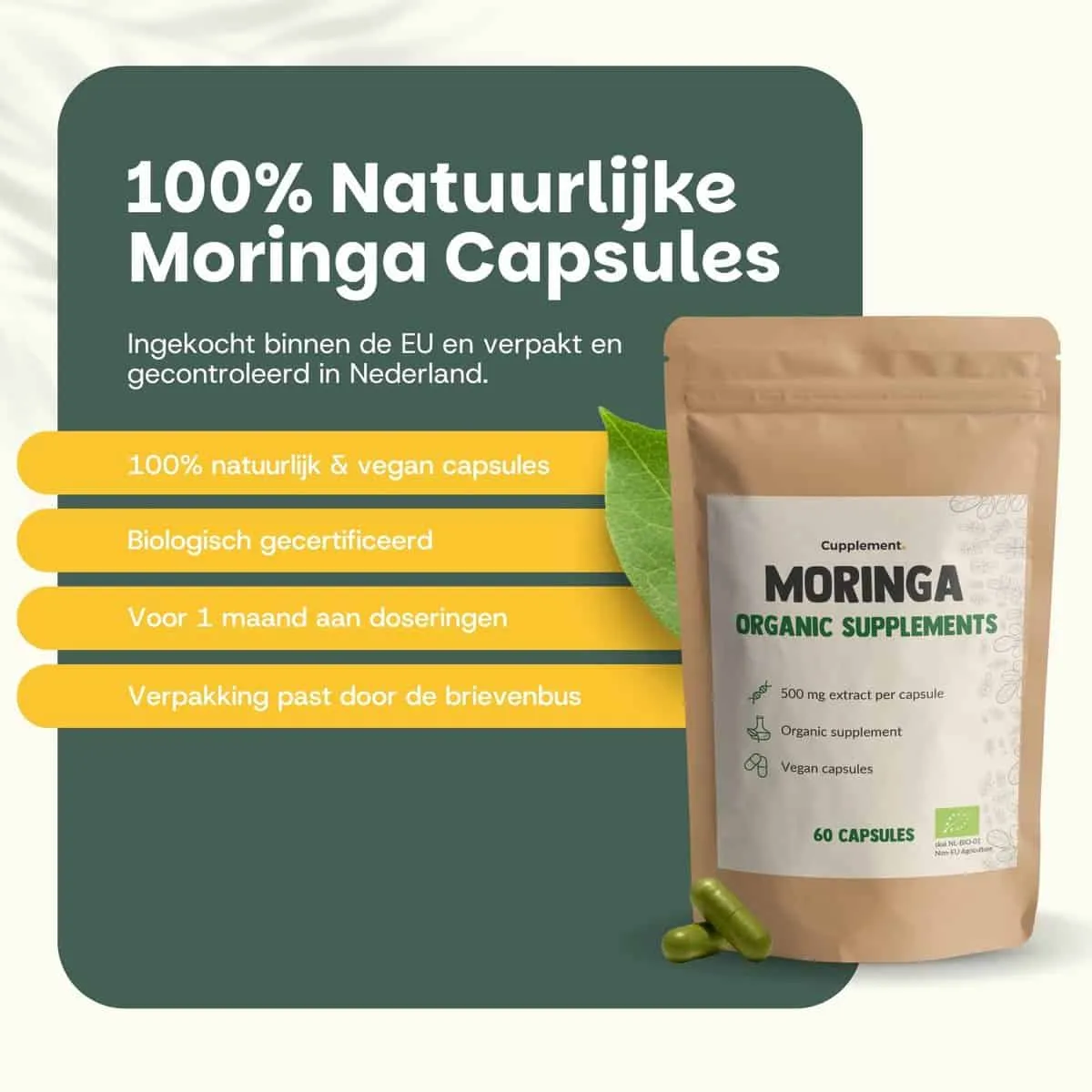 GOYU Moringa 500mg capsules 60 stuks vegan