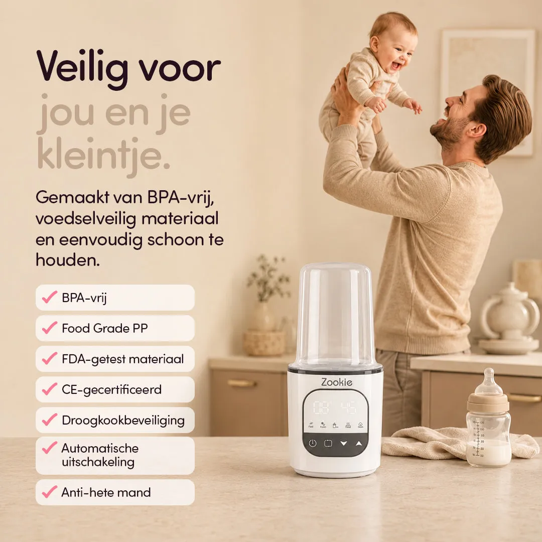 Zookie Nova flessenwarmer elektrisch voor melkflessen