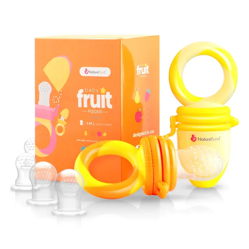 Naturebond fruitspeen fruit feeder siliconen 2 stuks 6 spenen