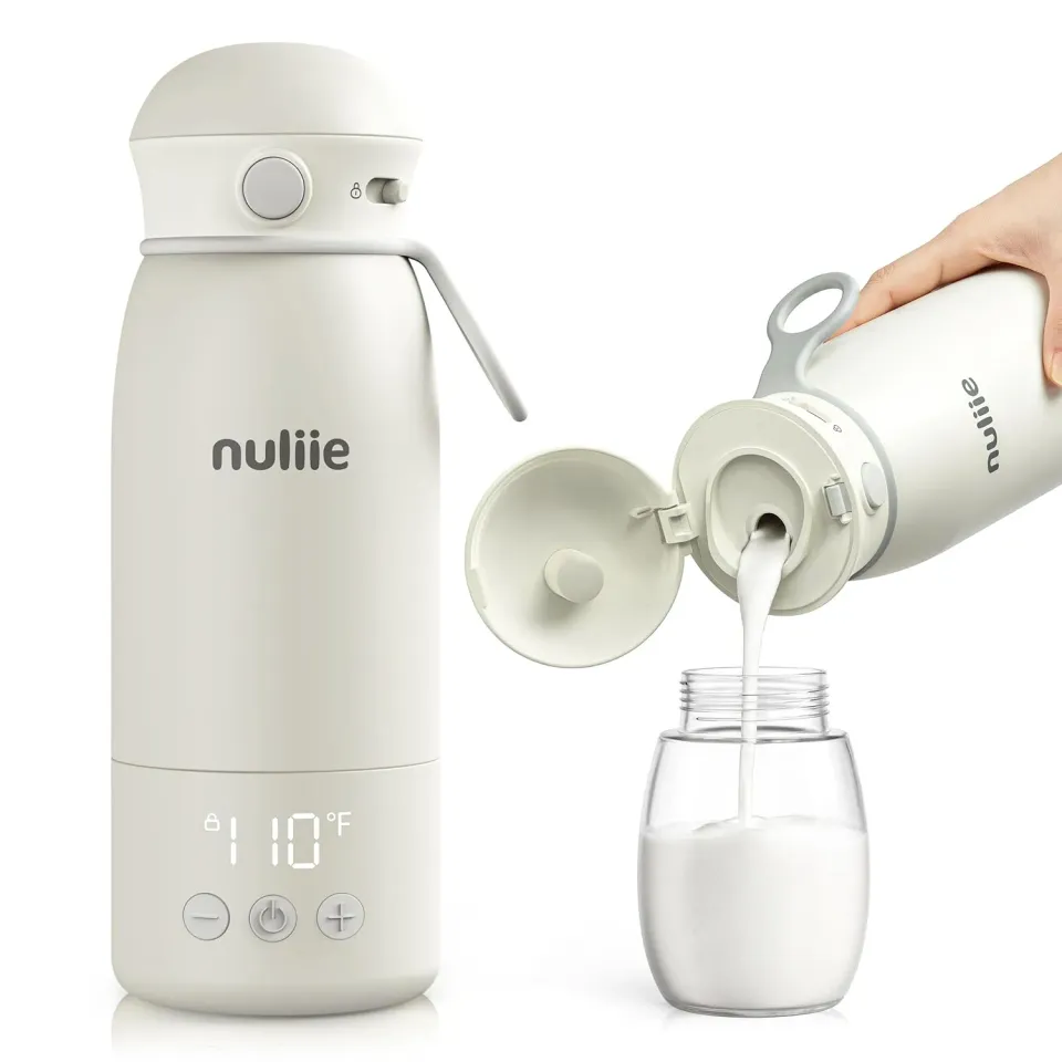 Nuliie draagbare flessenwarmer 17oz lekvrij