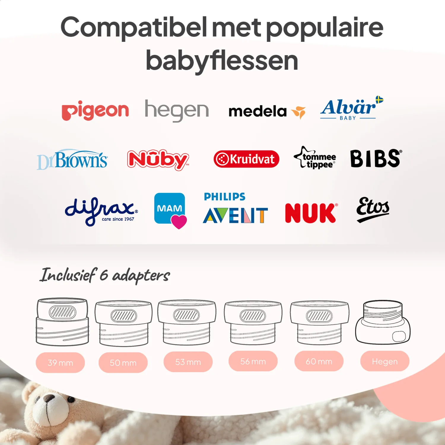 MAMMIE GO Draagbare Flessenwarmer Draadloos Fast Heating