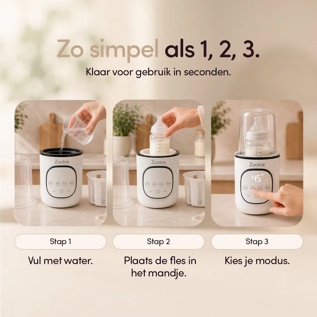 Zookie Milo flessenwarmer compact voor onderweg