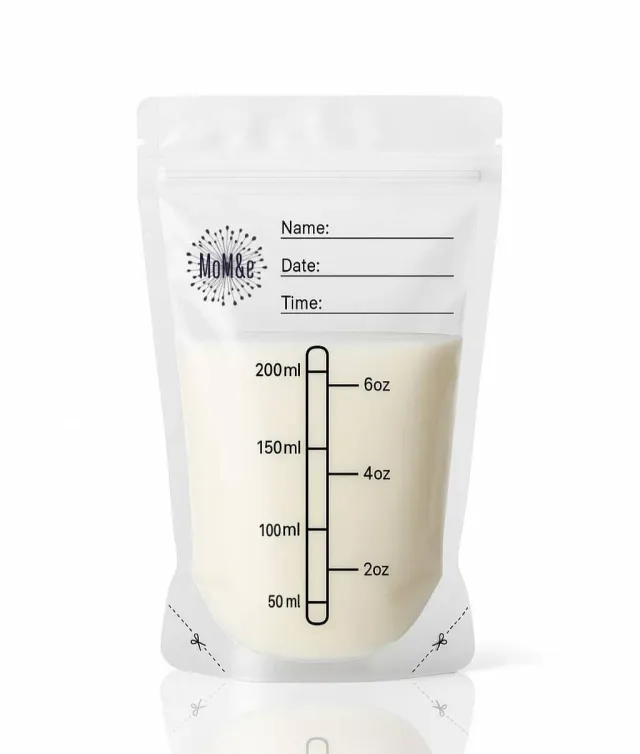 MoM&e moedermelk bewaarzakjes 50 stuks 200ml lekvrij