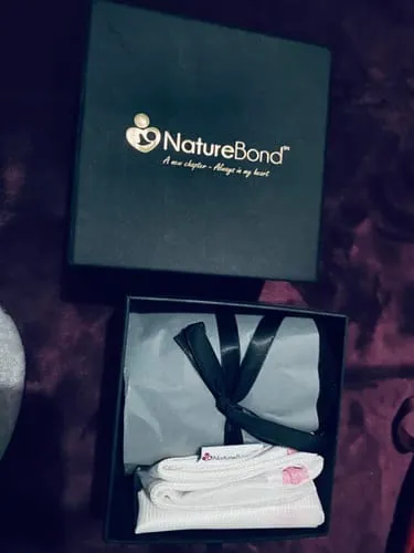 Naturebond Bamboo Fibre wasbare zoogkompressen bamboe kant