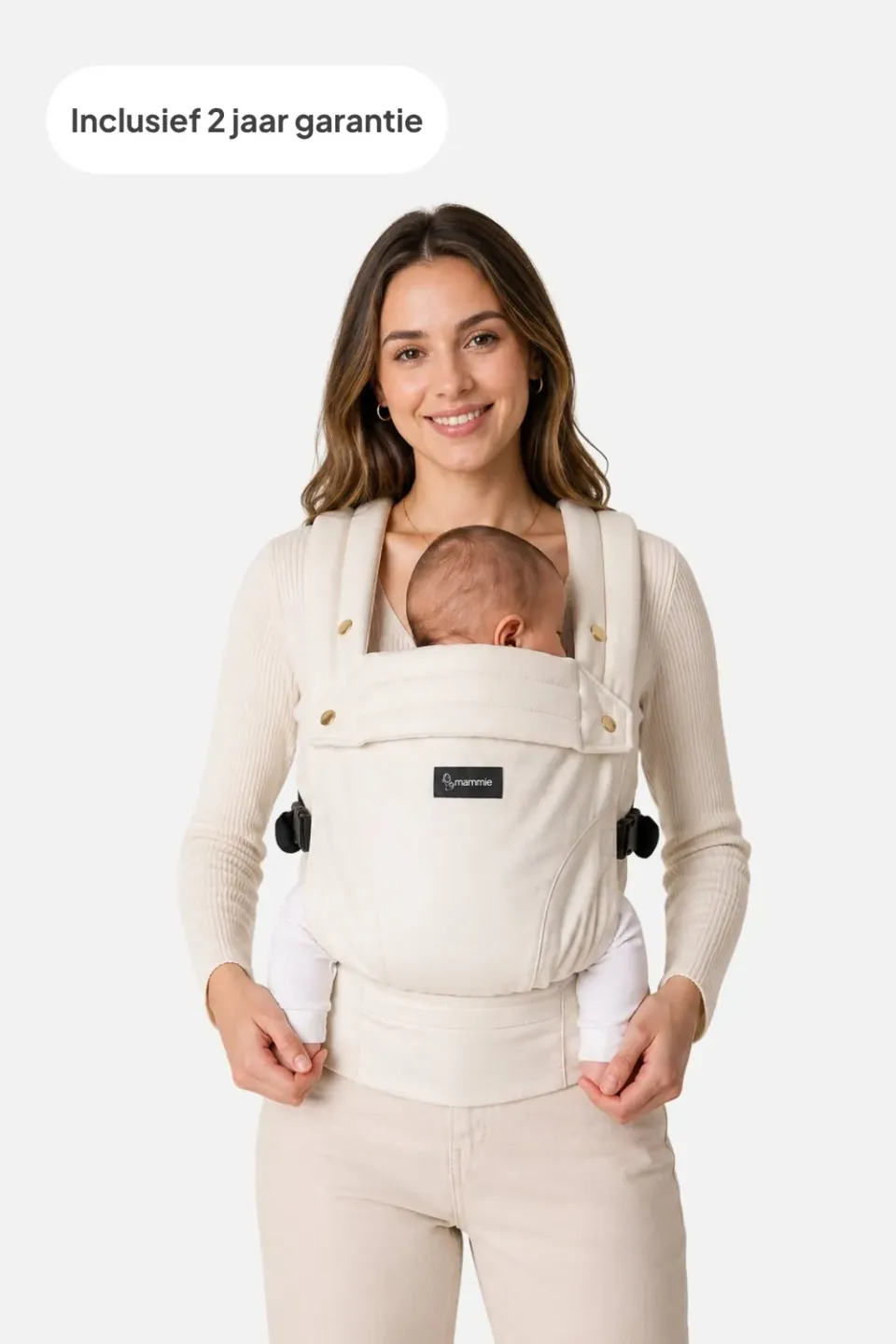 MAMMIE AVAIRE Draagzak Baby Katoen Zwart ergonomisch