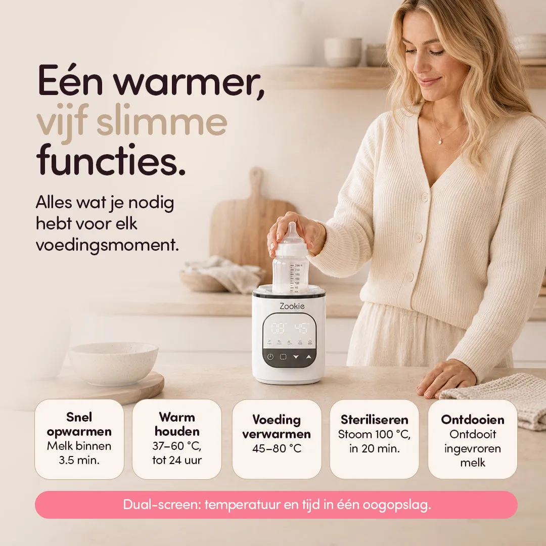 Zookie Nova flessenwarmer elektrisch voor melkflessen
