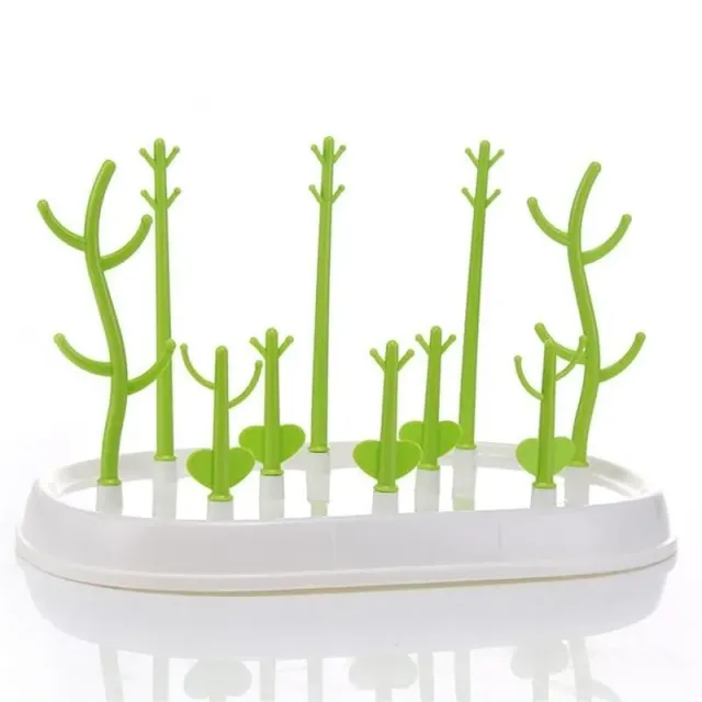 MoM&e flessendroogrek 12 staanders 32 cm wit