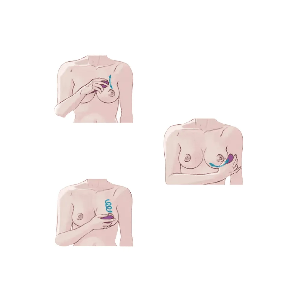 MoM&e Borst Massager vibrerend roze siliconen