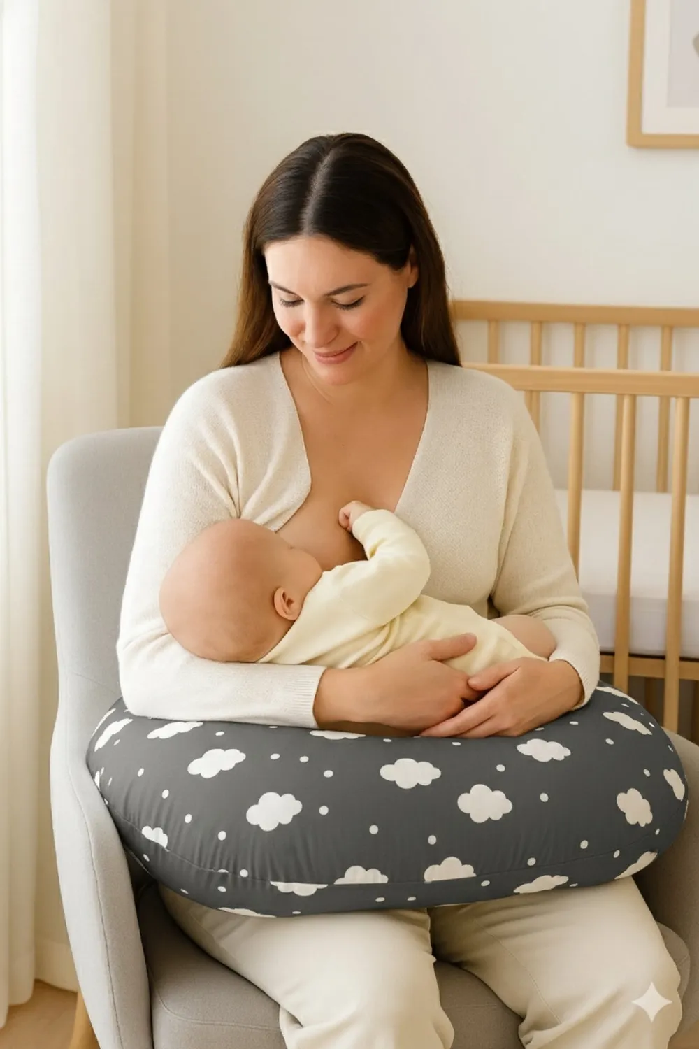 Mammie Cozy Feed bundel voedingskussen + flessenwarmer