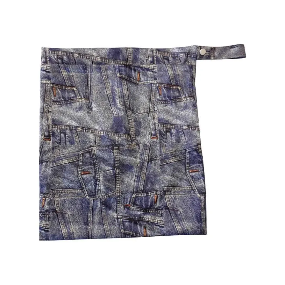 MoM&e Wetbag Jeans luierzak 30x35cm waterdicht