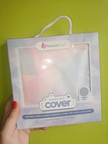 Naturebond Nursing Cover Sunrise Pink voedingsdoek ademend