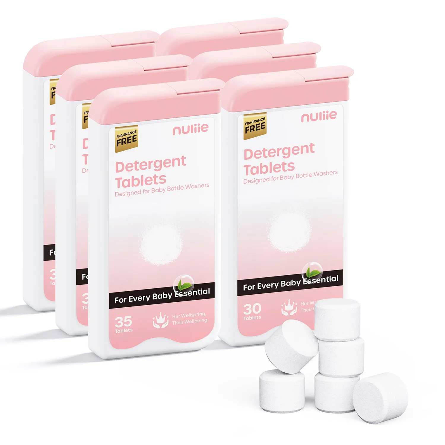 Nuliie reinigingstabletten babyflessen 60 stuks met doos