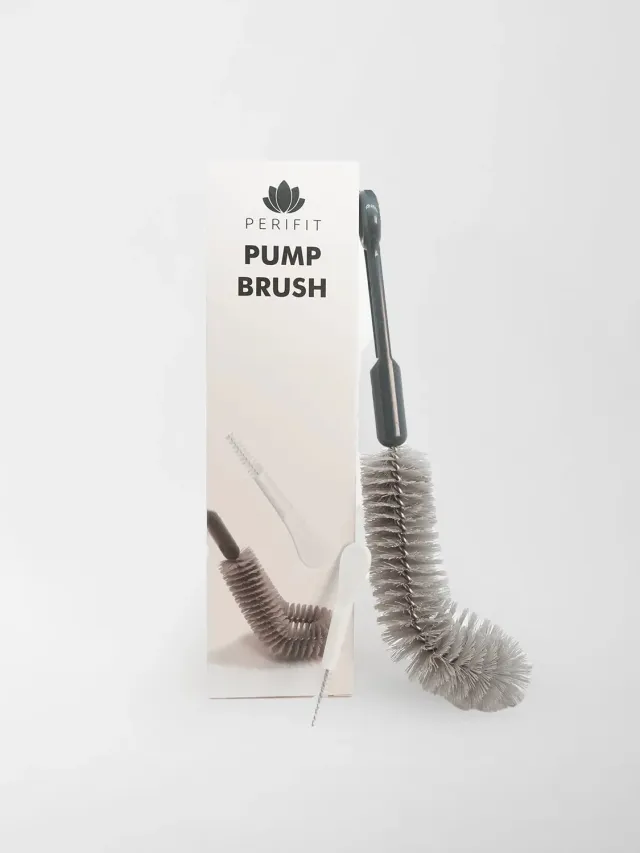 Perifit Pump flessenborstel set 2-delig bocht