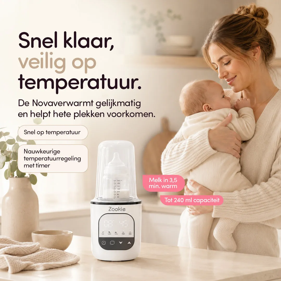 Zookie Nova flessenwarmer elektrisch voor melkflessen