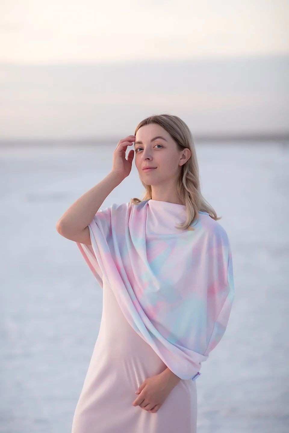 Naturebond Nursing Cover Sunrise Pink voedingsdoek ademend