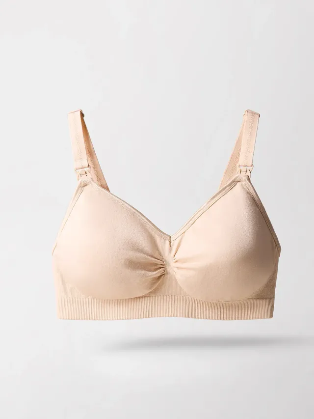 Perifit handsfree kolfbh voedingsbh maat L beige naadloos