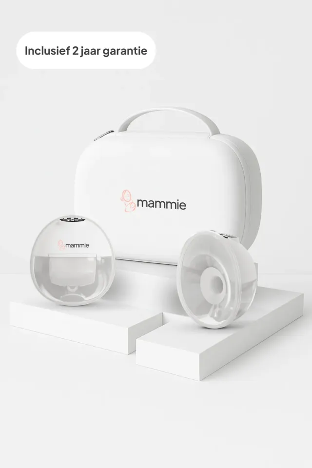 MAMMIE Handsfree Dubbele Borstkolf Wit met Timerfunctie
